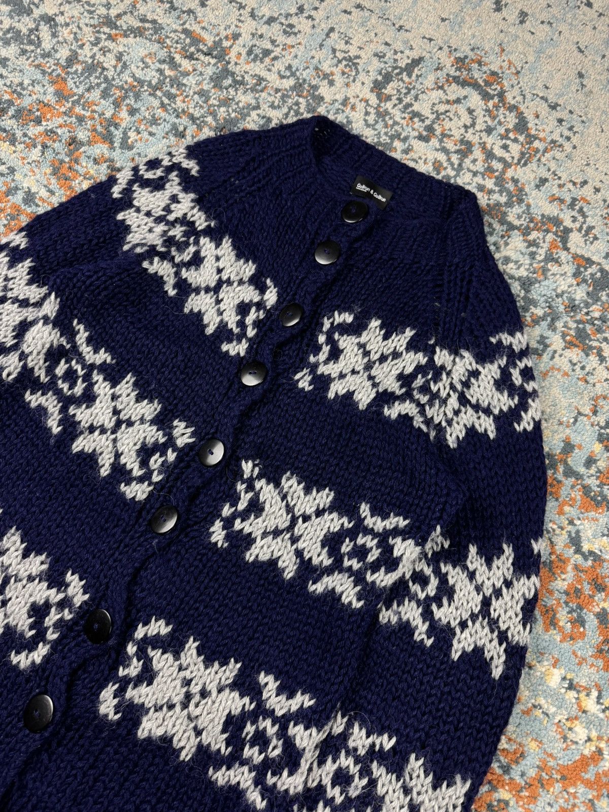 Japanese Brand guðrun & guðrun alpaca hair fuzzy button up cardigan Size S / US 4 / IT 40 - 5 Thumbnail