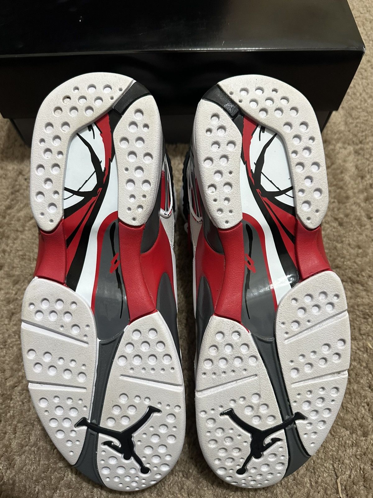 Jordan Brand Size 10 - Jordan 8 Retro White True Red (2025) (305381-100) Size US 10.5 / EU 43-44 - 5 Thumbnail