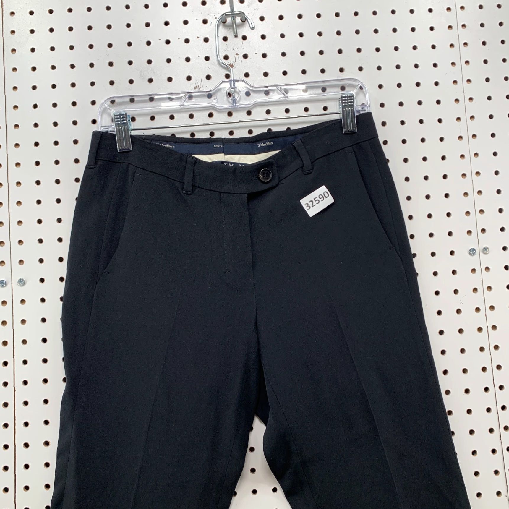 Max Mara Max Mara Dress Pants Black Womens Size 8 30x29.5 Tapered Business Pants Womens Size 30" / US 8 / IT 44 - 3 Thumbnail