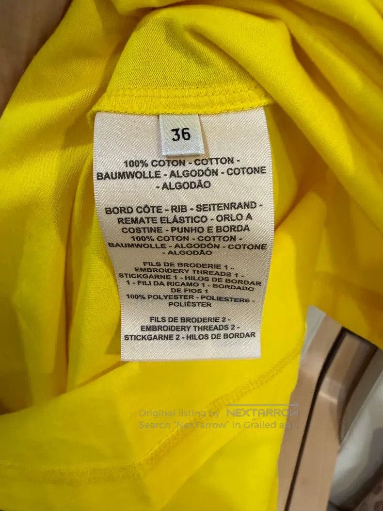 Hermes Hermes Yellow Single Pocket Short Sleeve Size XS / US 0-2 / IT 36-38 - 4 Thumbnail