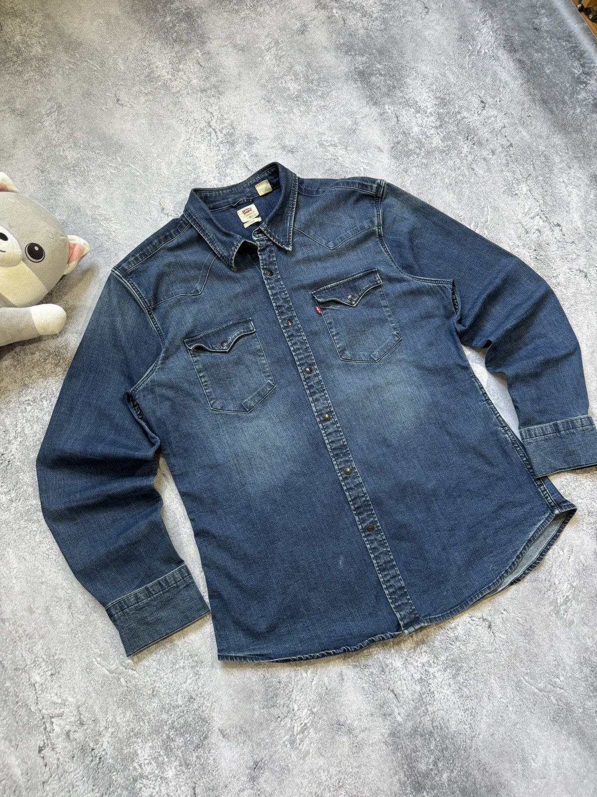 Levi's Vintage Levis Jeans Shirt Size US XL / EU 56 / 4 - 2 Thumbnail