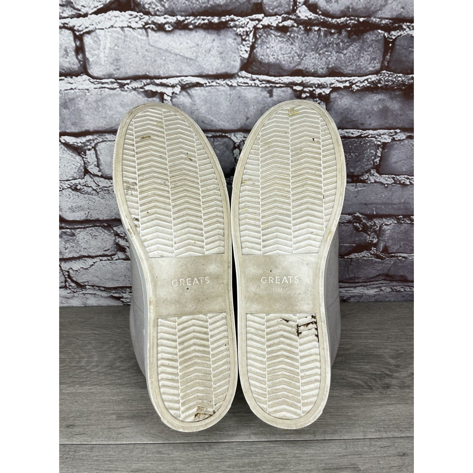Greats Greats Gray Canvas Fabric Lace Up Low Casual Sneakers Shoes Size US 12 / EU 45 - 24 Thumbnail