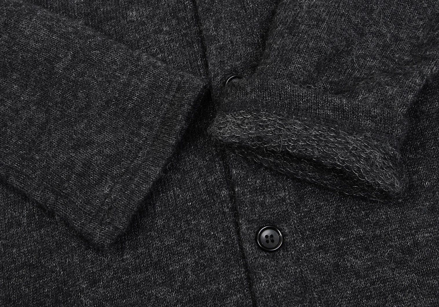 Comme des Garcons Homme Plus Acrylic Blend Knit Cardigan in Charcoal, Size S Size US S / EU 44-46 / 1 - 5 Thumbnail