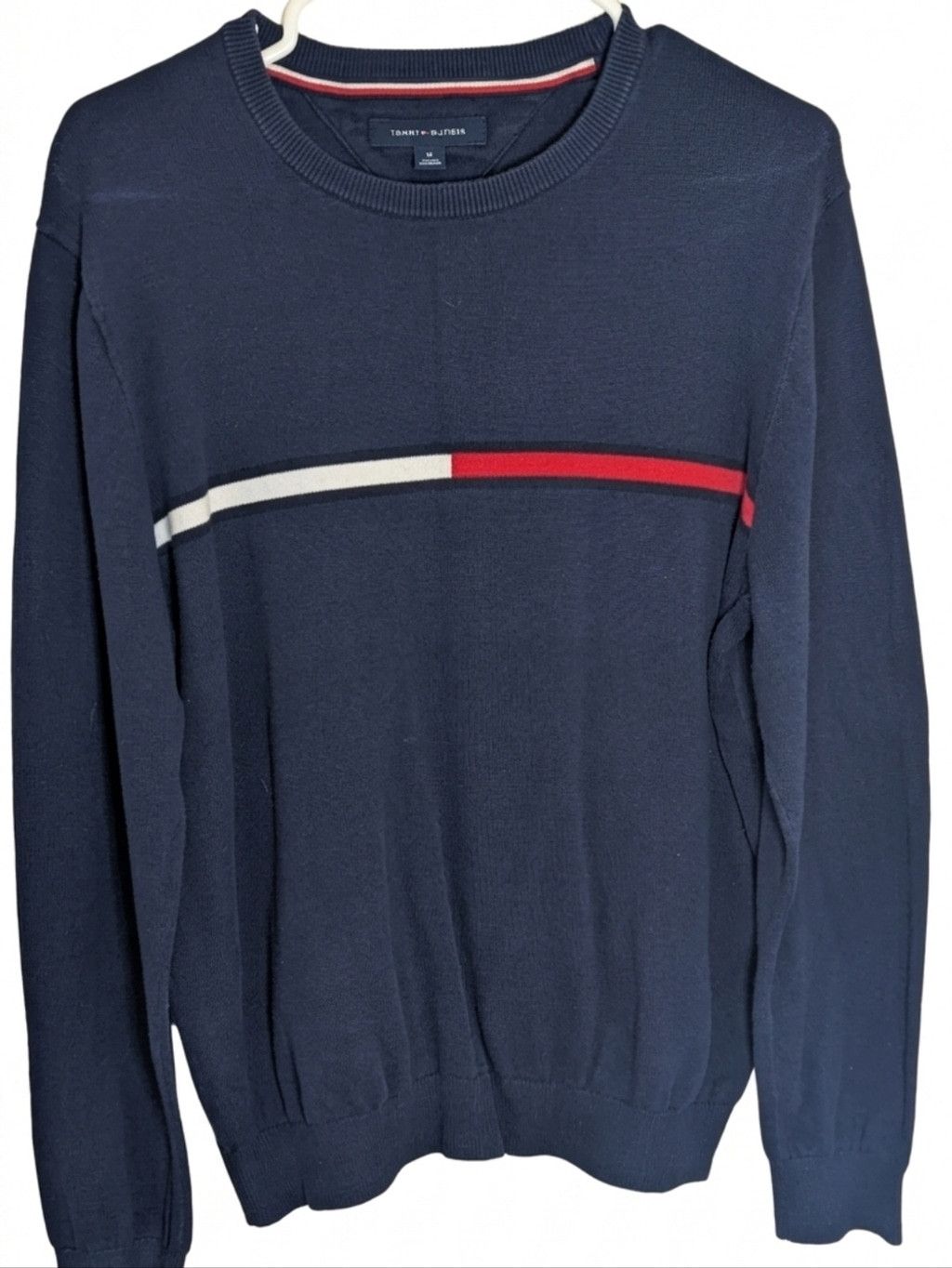 Tommy Hilfiger Vintage Tommy Hilfiger Navy Crewneck Sweater - Men's Medium Size US M / EU 48-50 / 2 - 1 Thumbnail
