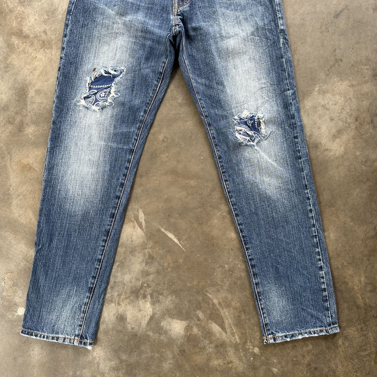 Japanese Brand × Jean × Vintage Vintage Seven ThreeR Faded Distressed Faded Denim Jean Pant Size US 31 - 2 Thumbnail