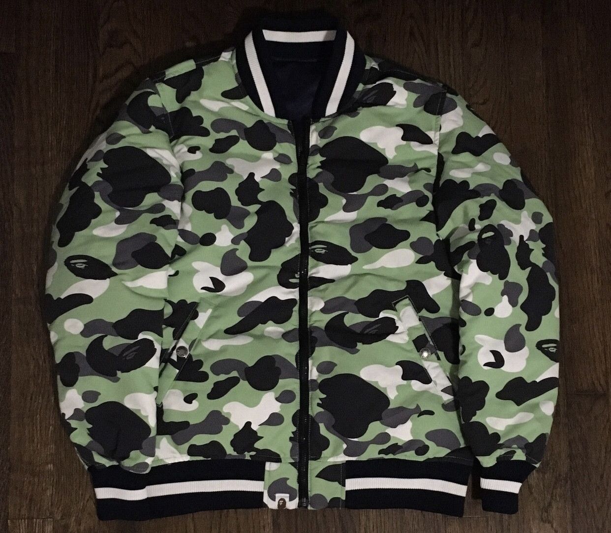 Bape Bape MA-1 reversible camo heavy bomber jacket puffer coat Size US S / EU 44-46 / 1 - 3 Thumbnail