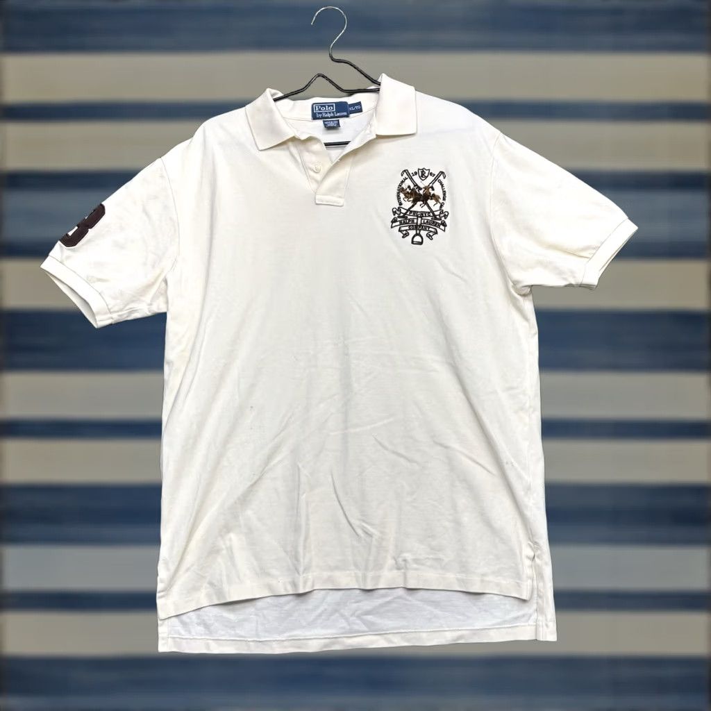 Ralph Lauren Ralph Lauren Polo Shirt Mens XL International Challenge Cup Crest Preppy y2k Polo Ralph Lauren Big Pony White Logo Vintage Size US XL / EU 56 / 4 - 1 Thumbnail