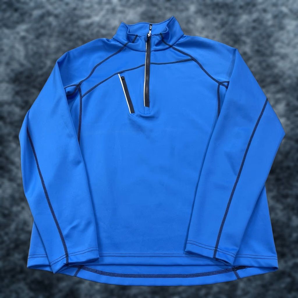 Logo 7 Sunice Jacket Mens Medium Blue Alexander 1/4 Quarter Zip No Course Logo Golf Size US M / EU 48-50 / 2 - 1 Thumbnail