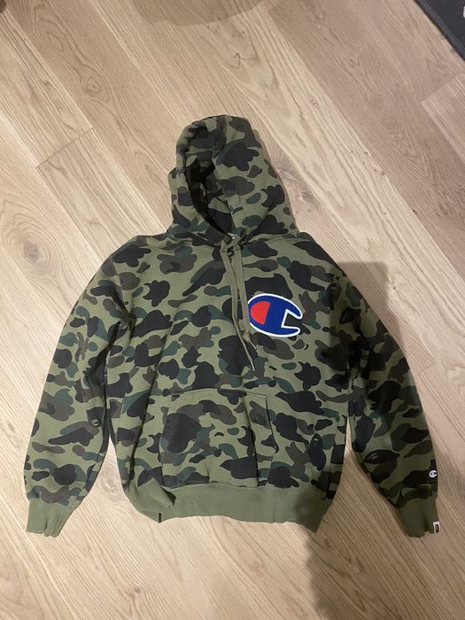 Bape x Champion 1st Camo Pullover Hoodie |