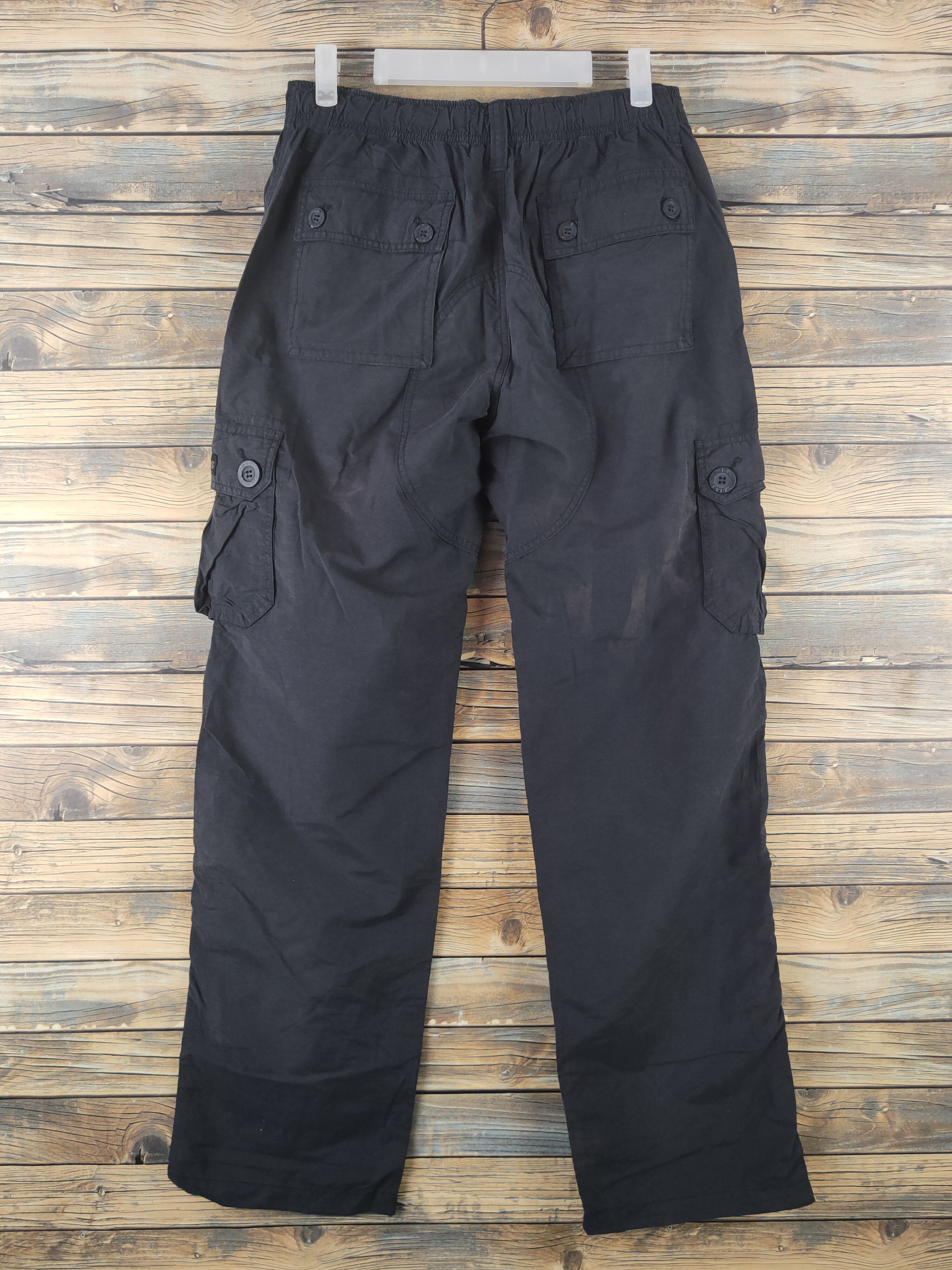 Japanese Brand DL Redskins Black Multipocket Cargo Pants #1925 Size US 31 - 8 Thumbnail