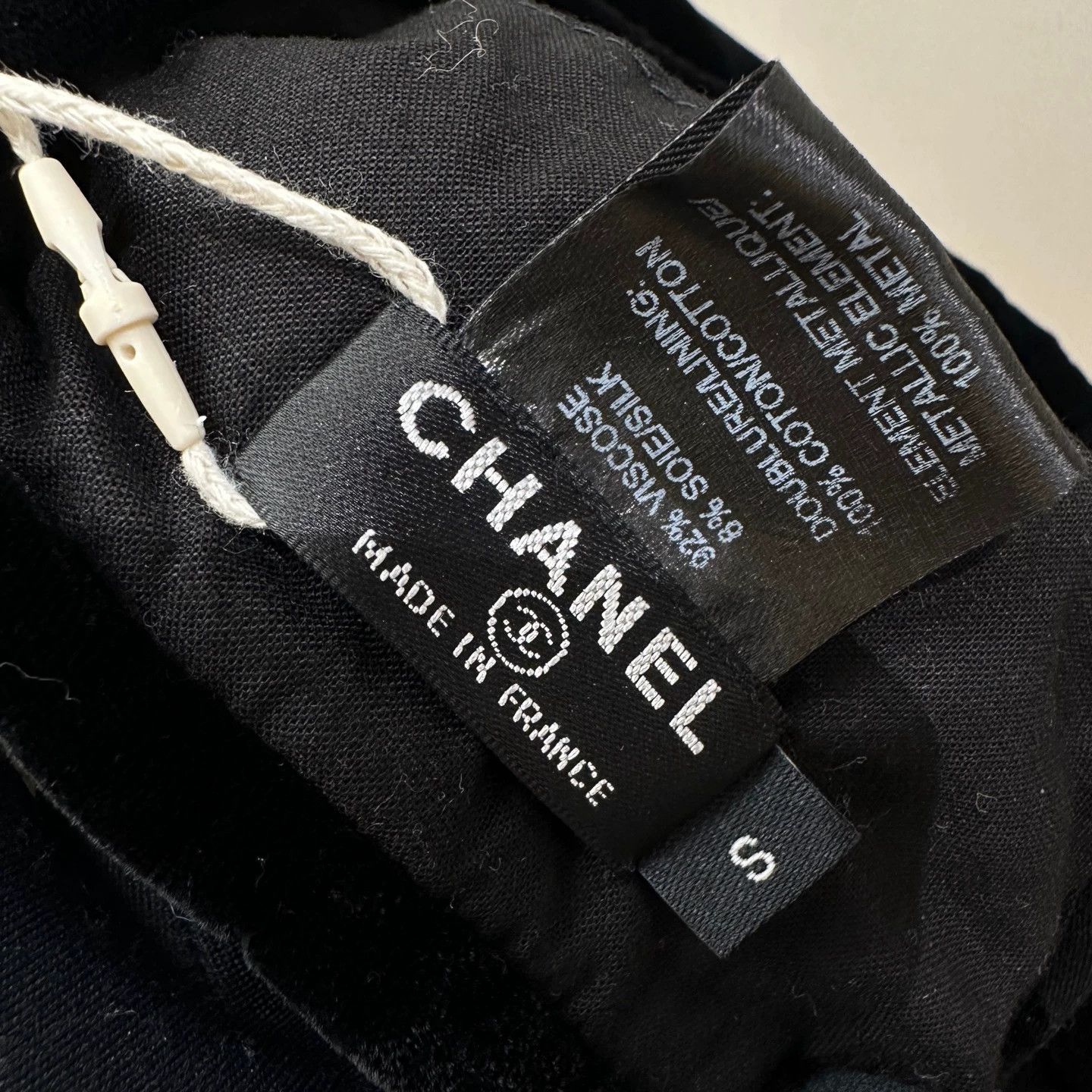 Chanel Chanel May314 Velvet Logo Beret S Size ONE SIZE - 3 Thumbnail
