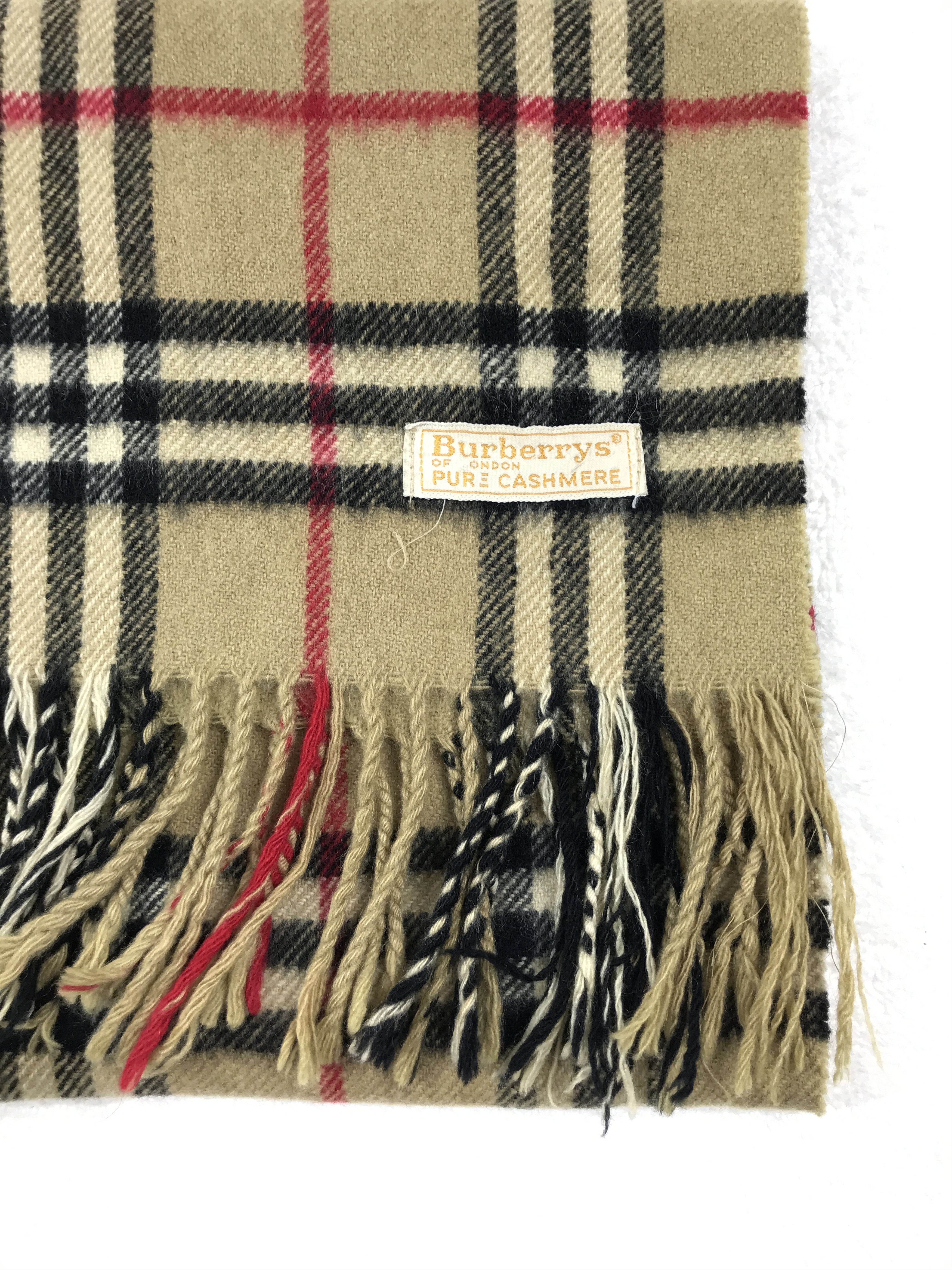 Burberry Vintage Burberry Scarf Muffler Wool Cashmere Novacheck Size ONE SIZE - 3 Thumbnail