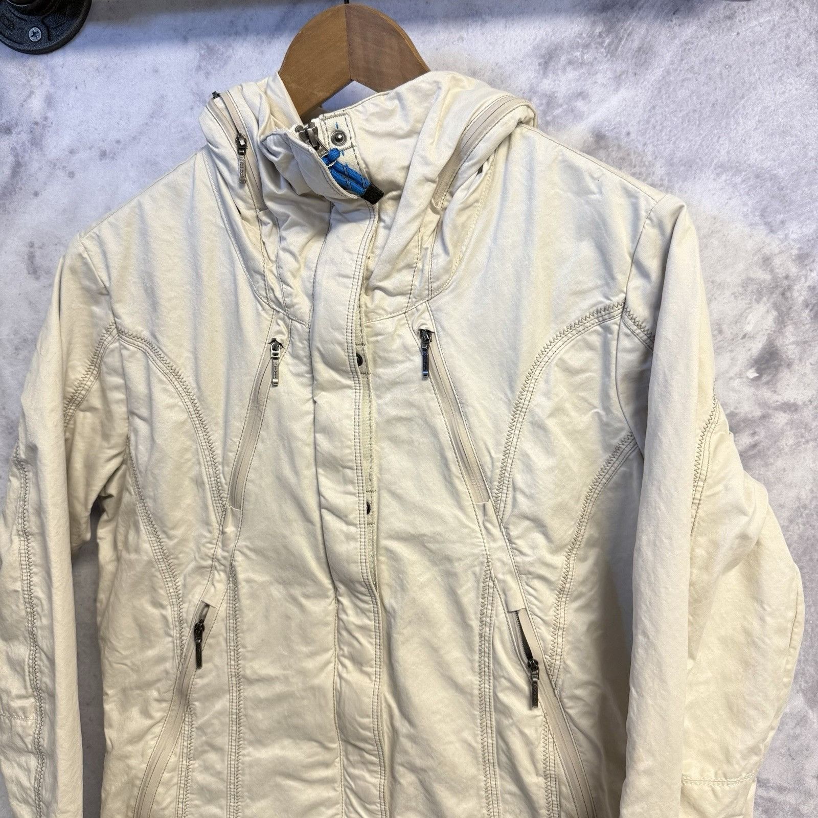 Kuhl Kuhl Projekt Jacket Womens Small Full Zip Hidden Hood Rainco Size S / US 4 / IT 40 - 3 Thumbnail