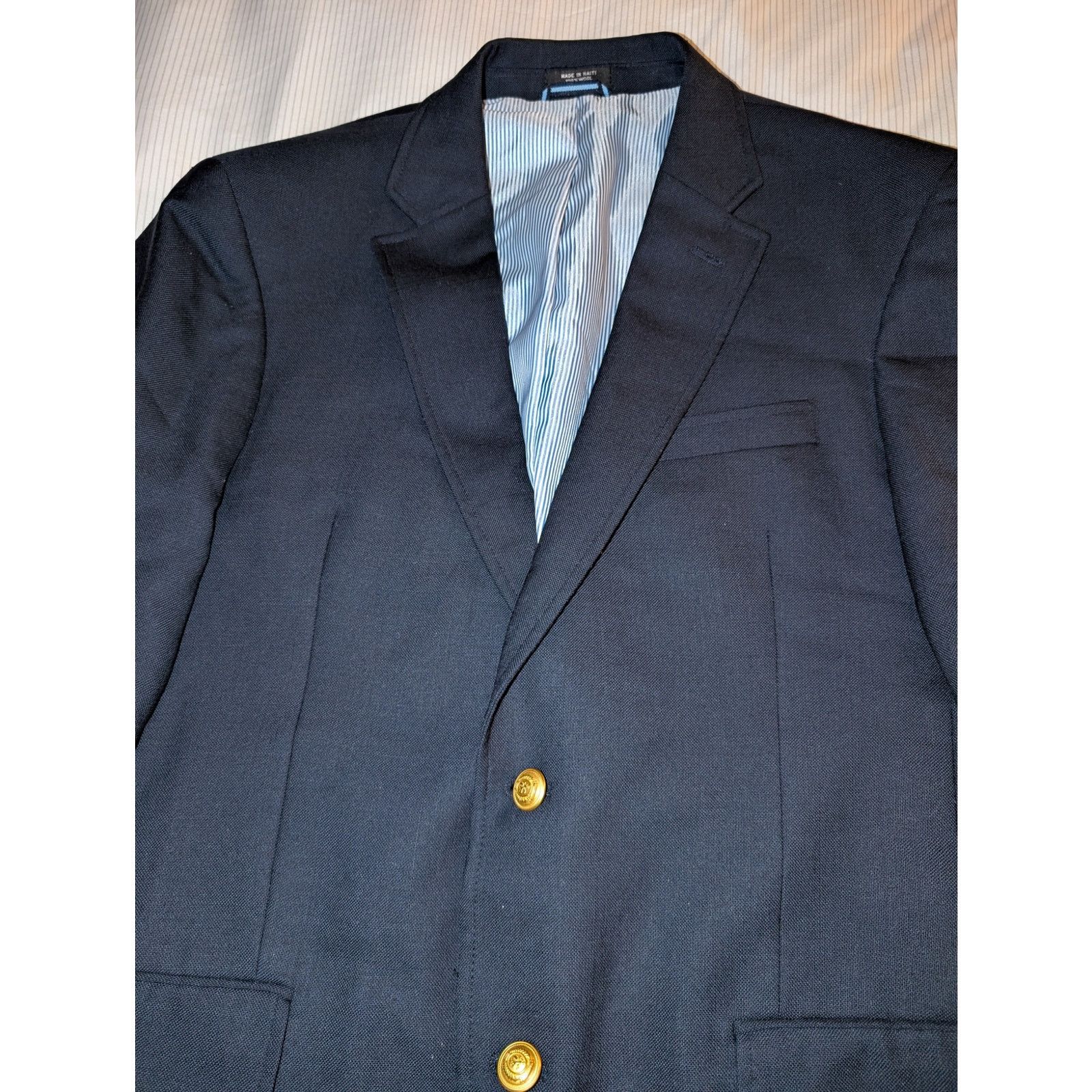 Tommy Hilfiger Tommy Hilfiger 2 Button Blazer Sportscoat Navy Size 44 Reg Size 44R - 2 Thumbnail