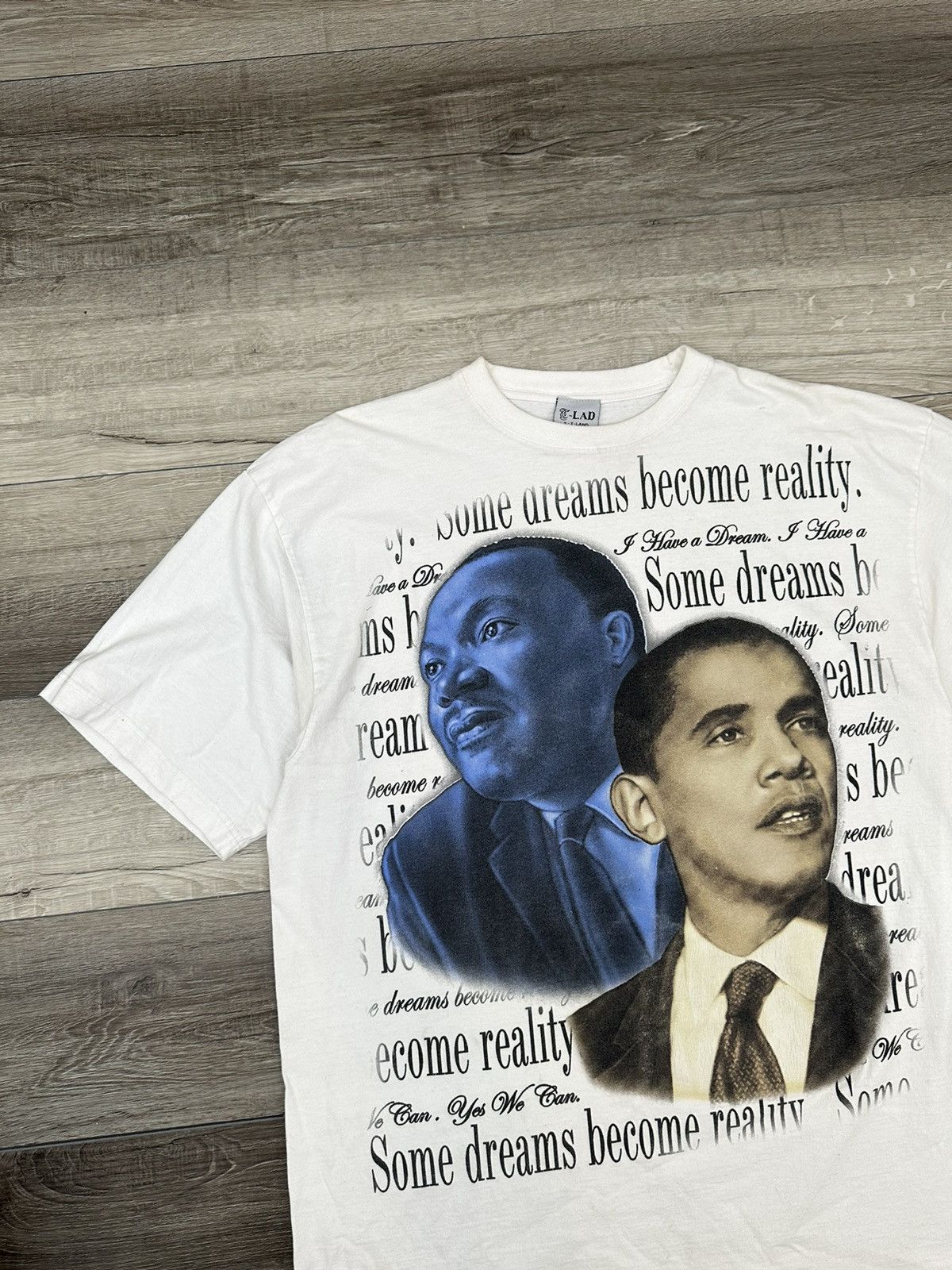 Vintage AMAZING Vintage All Over Print Obama MLK Martin Luther Tee Size US XXL / EU 58 / 5 - 4 Thumbnail