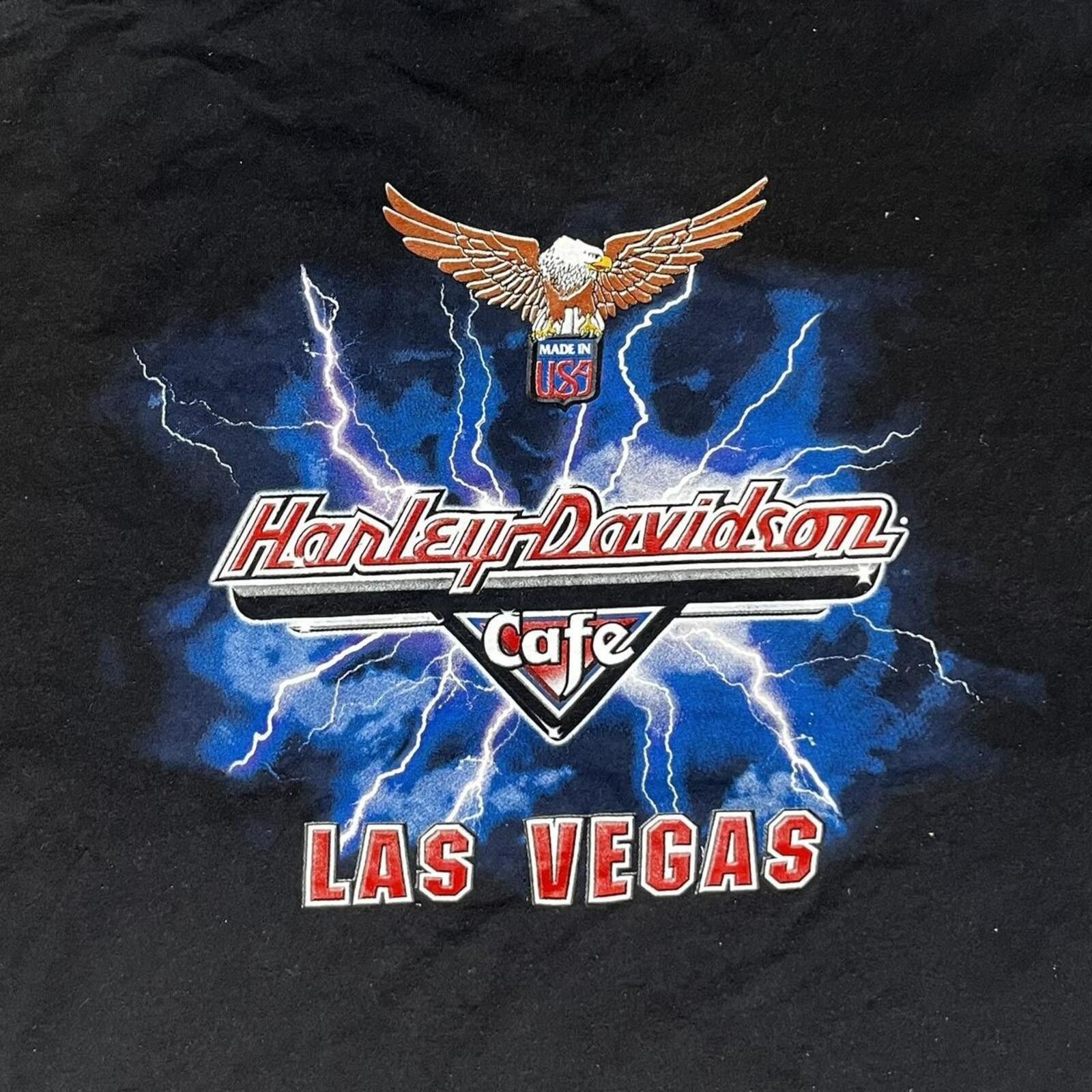 Harley Davidson Vintage Harley-Davidson Cafe Las Vegas Graphic T-Shirt 3XL Size US L / EU 52-54 / 3 - 6 Thumbnail