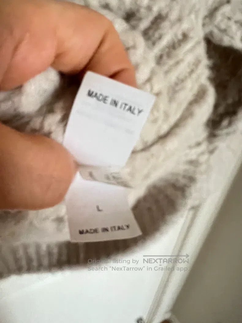 Brunello Cucinelli Brunello Cucinelli Beige alpaca wool knitted sweater, warm Size L / US 10 / IT 46 - 6 Thumbnail