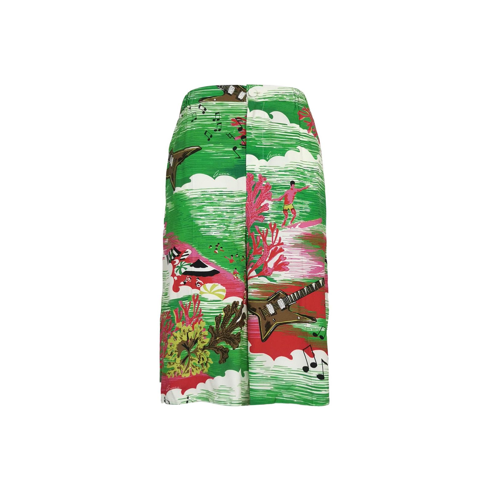 Gucci Gucci Tropical Print Shorts Size 38 Size 26" / US 2 / IT 38 - 1 Thumbnail