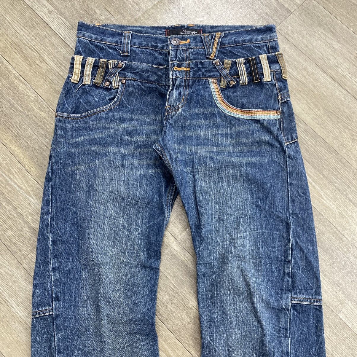 Japanese Brand 2000s Dominante Double Waist Lgb Goa Y2K Ifsixwasnine Jeans Size US 30 / EU 46 - 14 Thumbnail