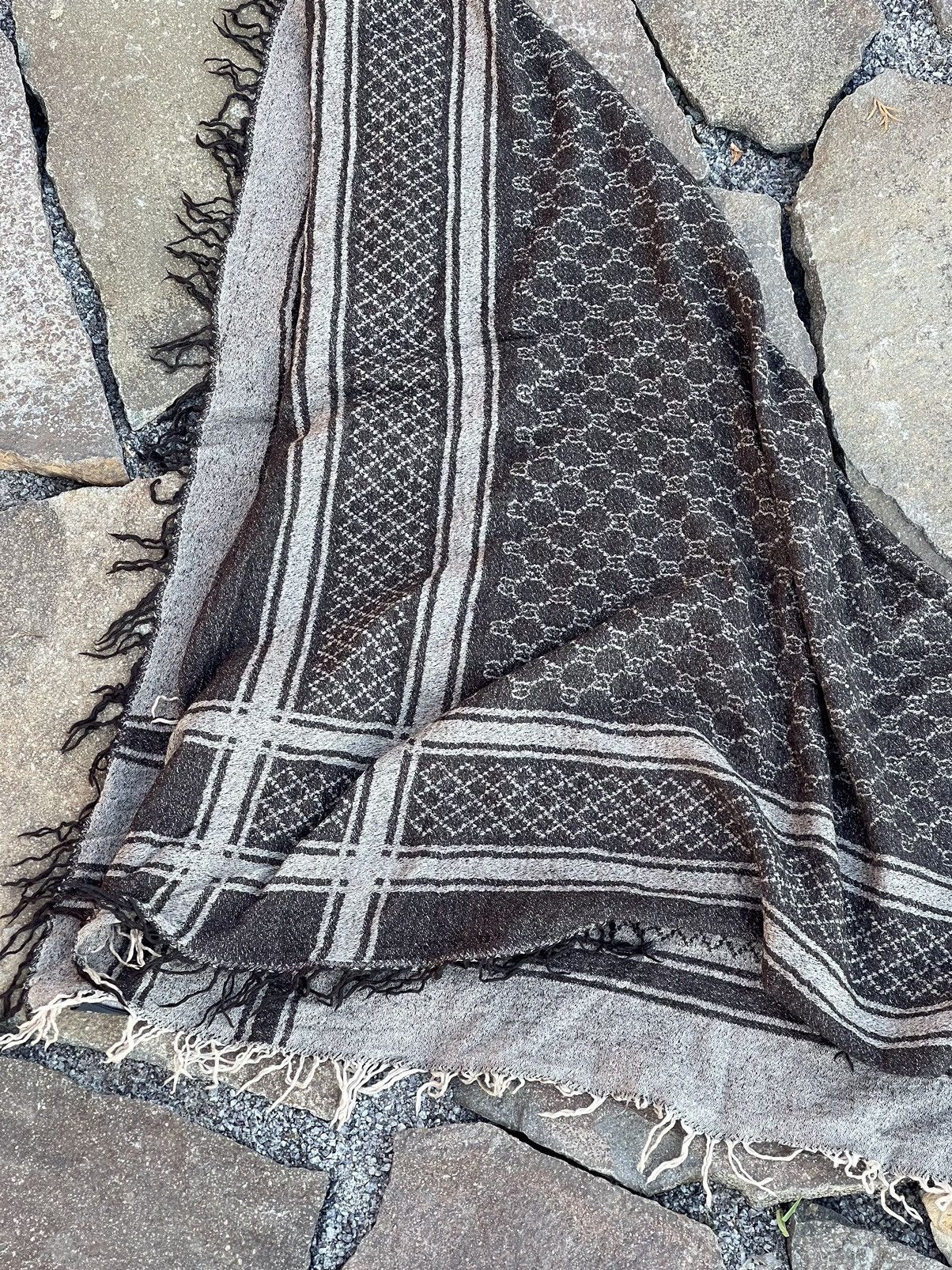 Gucci Gucci wool and Silk scarf gg monogram Size ONE SIZE - 11 Thumbnail
