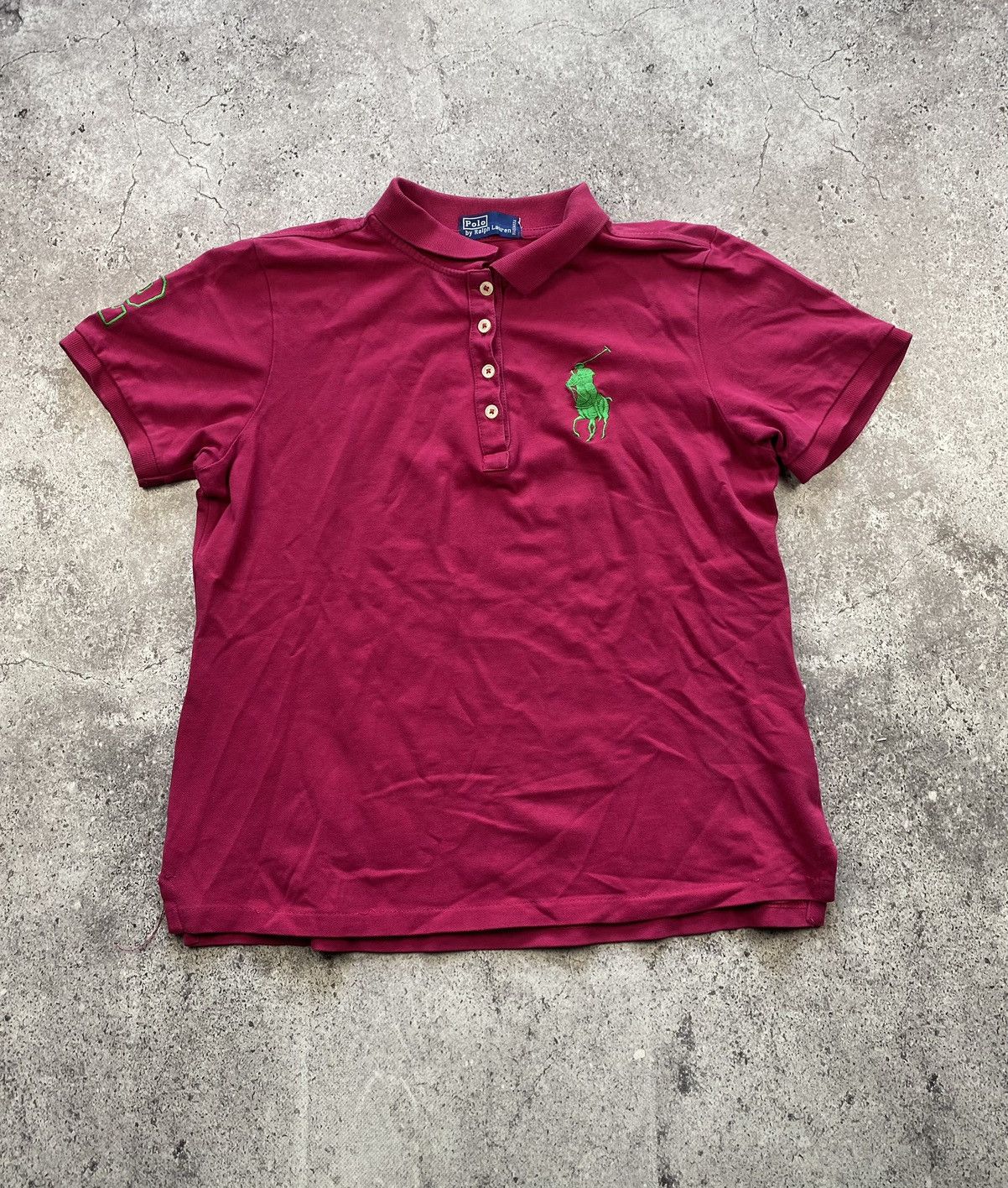 Polo Ralph Lauren × Vintage Polo Ralph Lauren Polo T-Shirt Pink Chief Keef Style Size L / US 10 / IT 46 - 1 Thumbnail