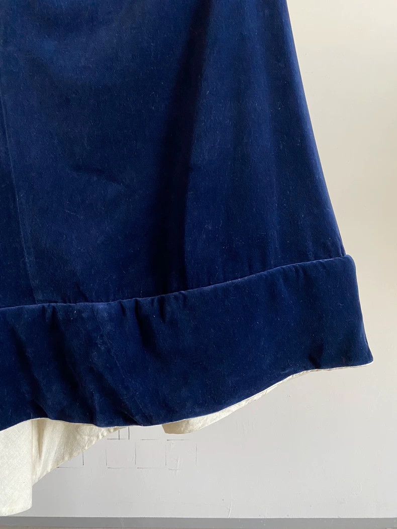 Comme des Garcons Comme Des Garcons size M Blue Velvet Asymmetric Deconstruct Size 25" / US 0 / IT 36 - 8 Thumbnail