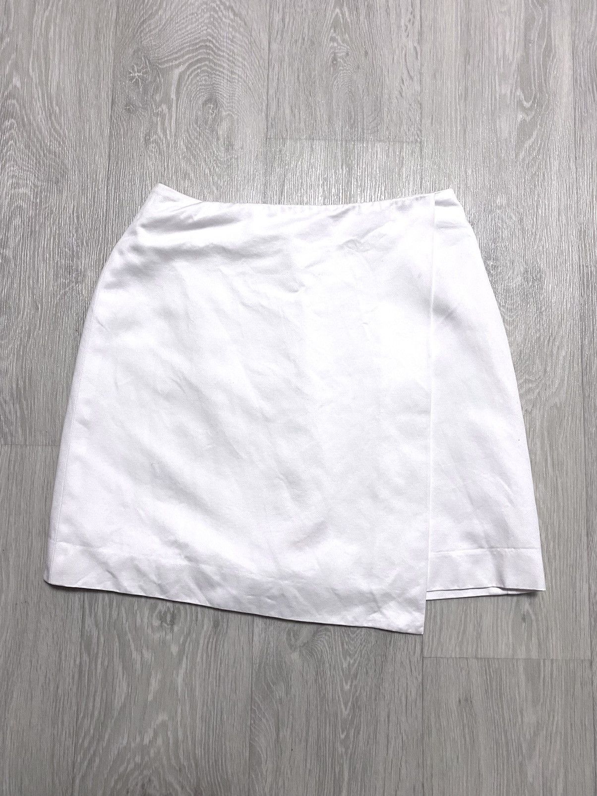Versace Womens Versus Gianni Versace Vintage White Cotton Mini Skirt Size 27" / US 4 / IT 40 - 5 Thumbnail