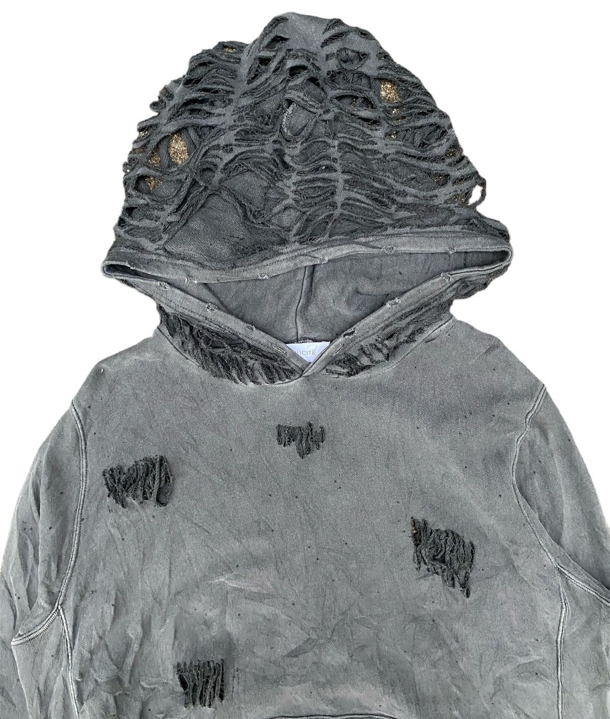 If Six Was Nine × Japanese Brand × Le Grande Bleu (L.G.B.) Simplicite Distressed Grunge Punk Hoodie Jacket Size US L / EU 52-54 / 3 - 3 Thumbnail