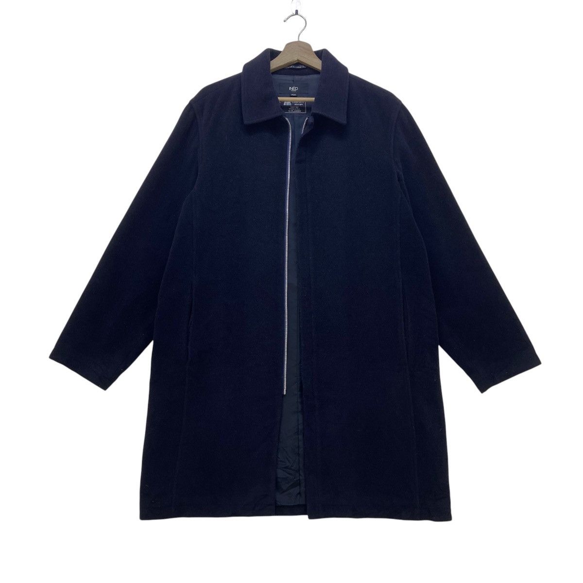 Yohji Yamamoto Ined Homme by Yohji Yamamoto Zipper Wool Long Coat Size US S / EU 44-46 / 1 - 1 Thumbnail