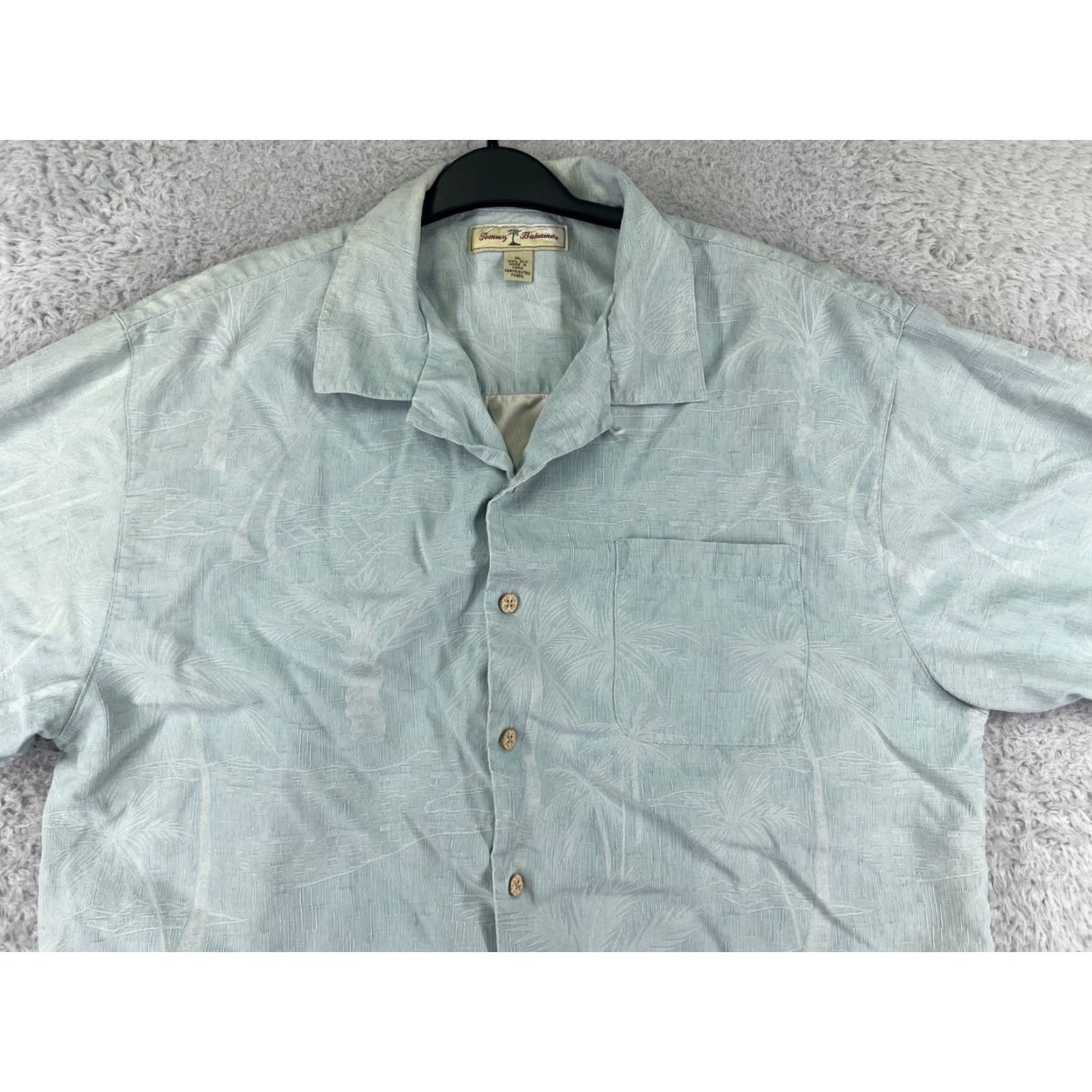Tommy Bahama Tommy Bahama Shirt Extra Large Blue Silk Button Up Hawaiian Vacation Mens Size US XL / EU 56 / 4 - 4 Thumbnail