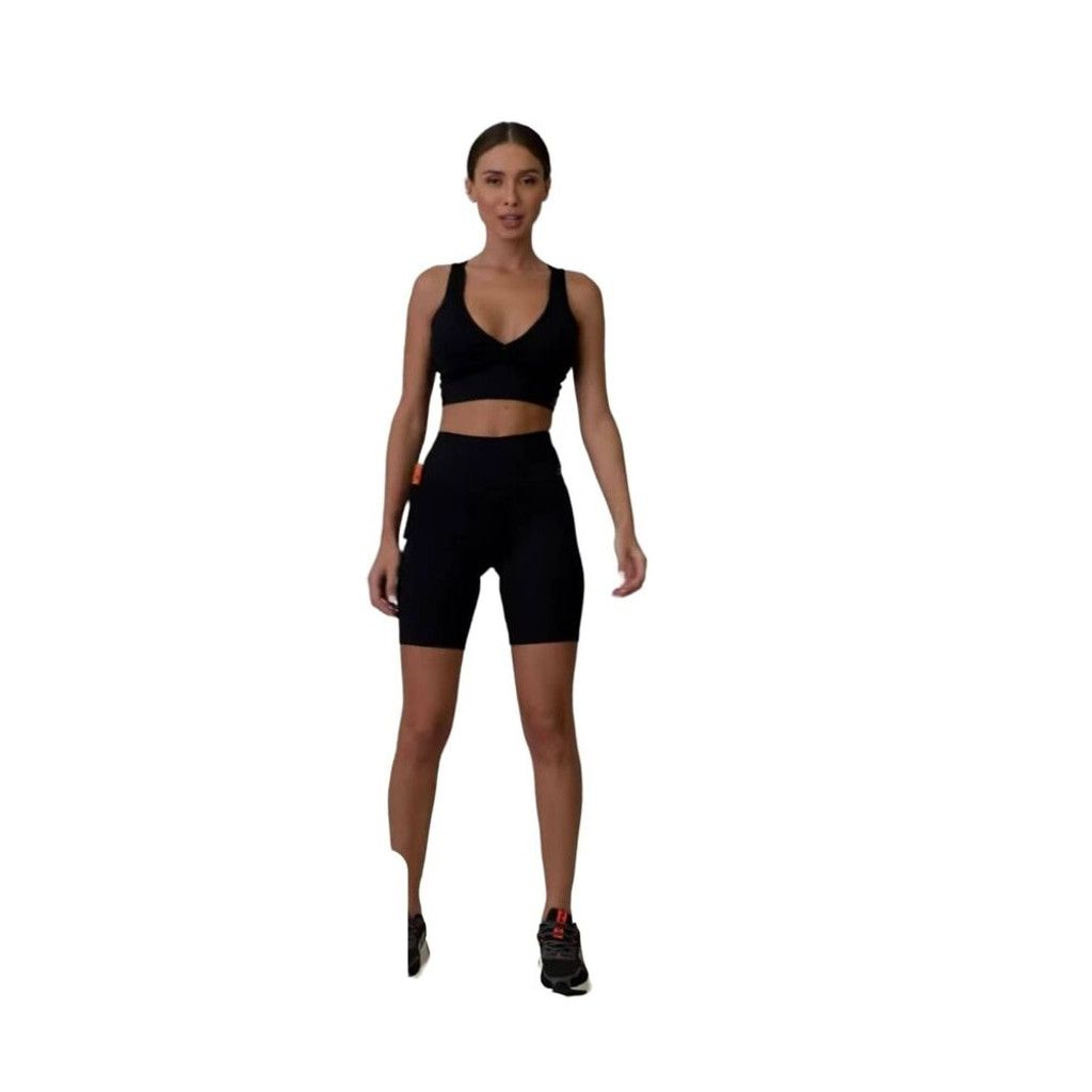 Other l Women's Size L High Waist Black Biker Shorts With Pocket Size 34" / US 12 / IT 48 - 1 Thumbnail