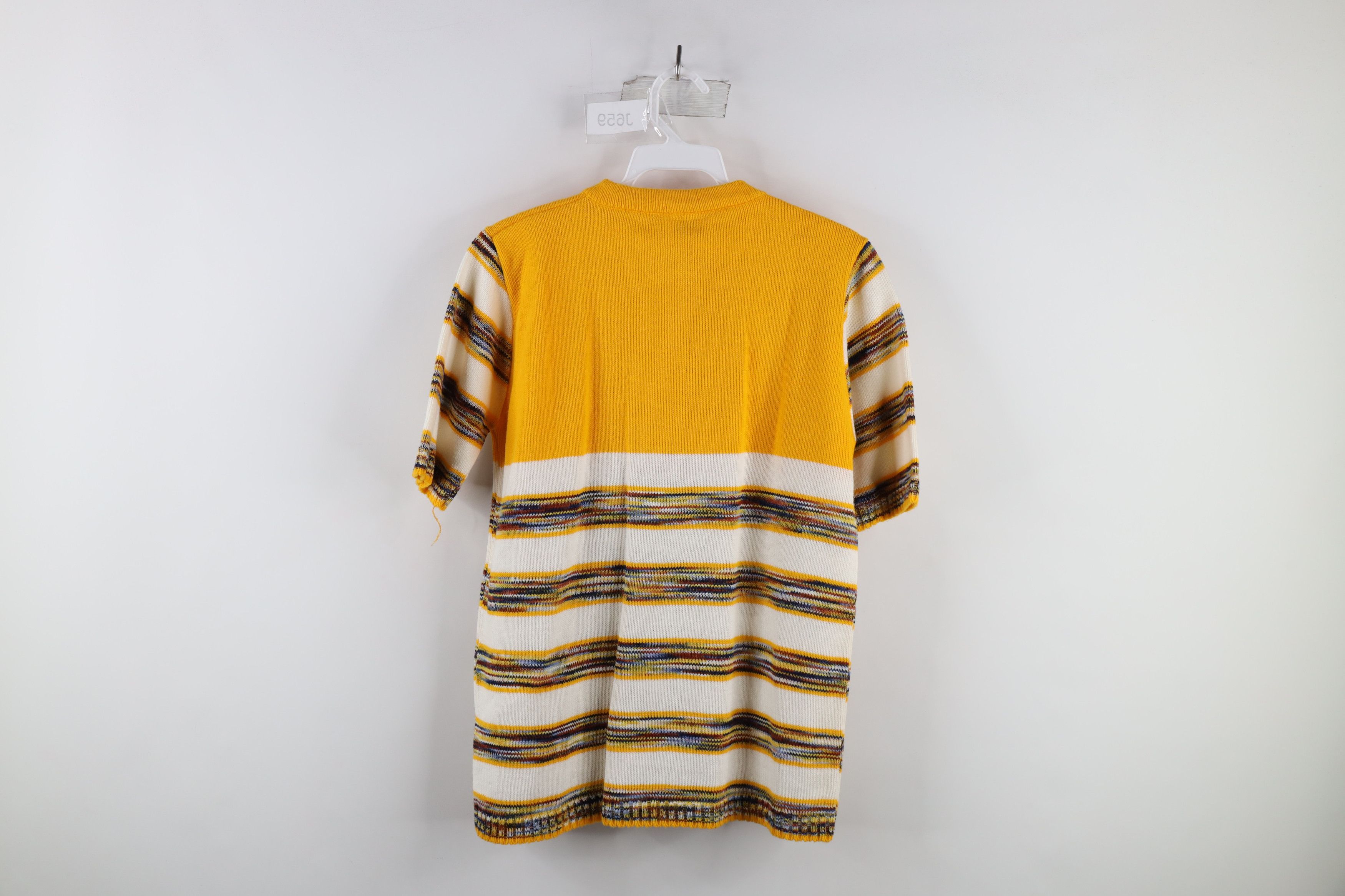 Vintage Vintage 50s 60s Streetwear Short Sleeve Henley Sweater USA Size M / US 6-8 / IT 42-44 - 9 Thumbnail