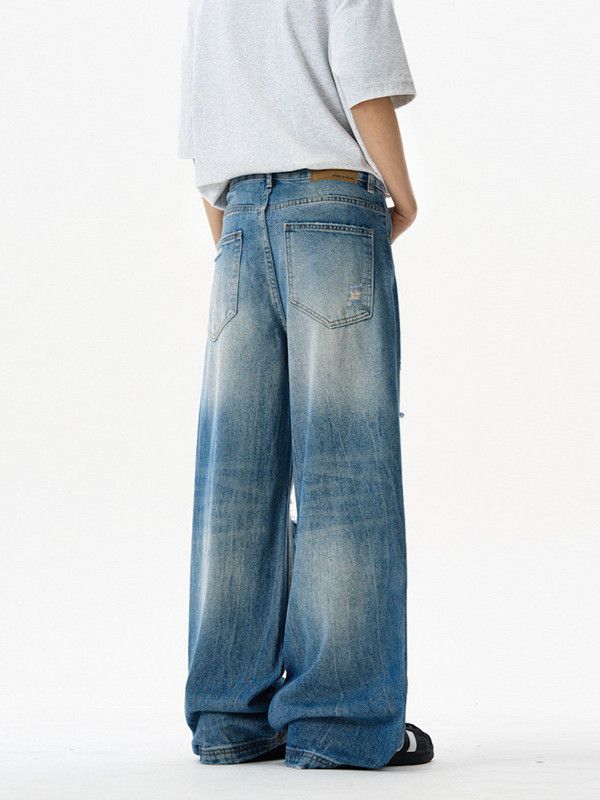 Vintage Retro high street washed ripped jeans Size US 32 / EU 48 - 4 Thumbnail
