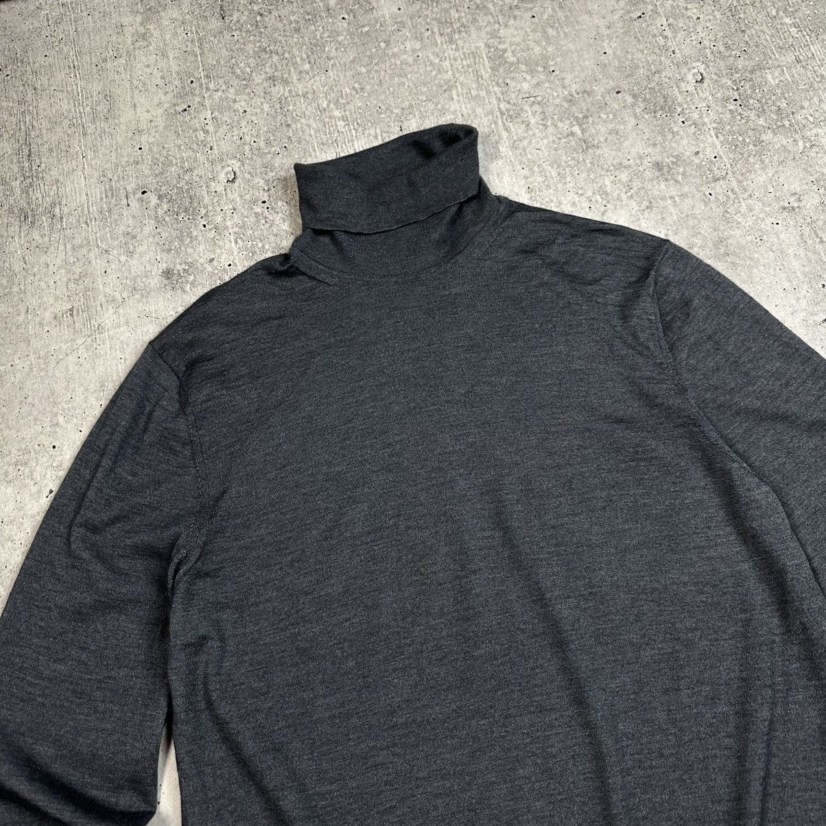 Ermenegildo Zegna Ermenegildo Zegna Polo Neck Jumper Sweater Cashmere Silk Size US L / EU 52-54 / 3 - 4 Thumbnail