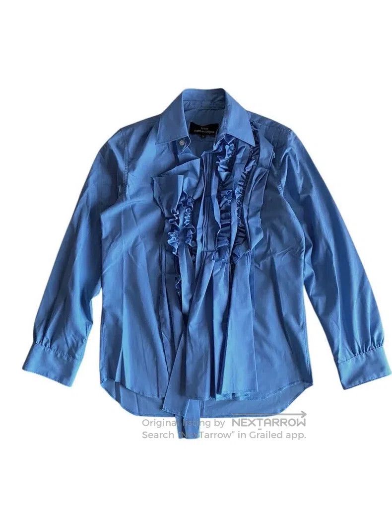 Comme des Garcons Comme Des Garcons Blue Folded Flower Shirt Size M / US 6-8 / IT 42-44 - 1 Thumbnail