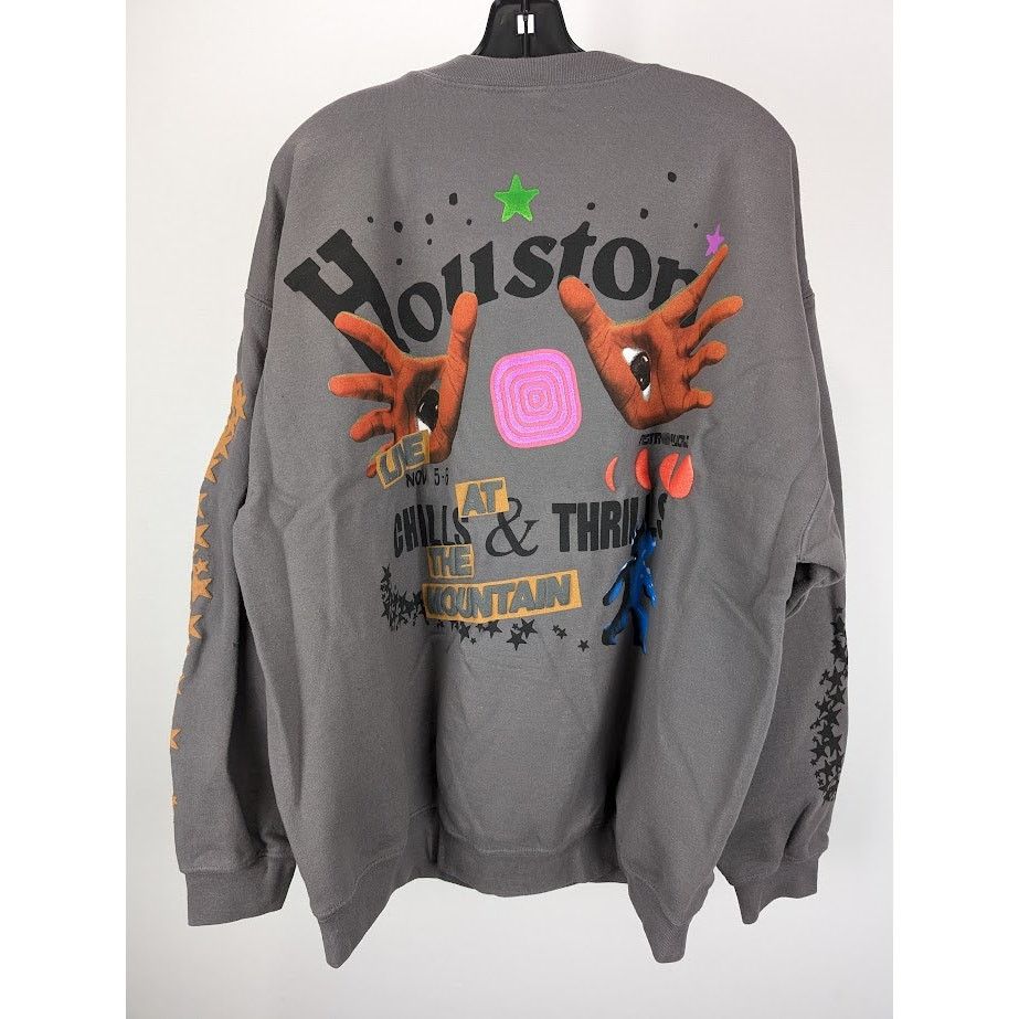 Travis Scott o1rshd1 Astrofest Houston Crewneck Sweatshirt in Grey Size US L / EU 52-54 / 3 - 12 Thumbnail