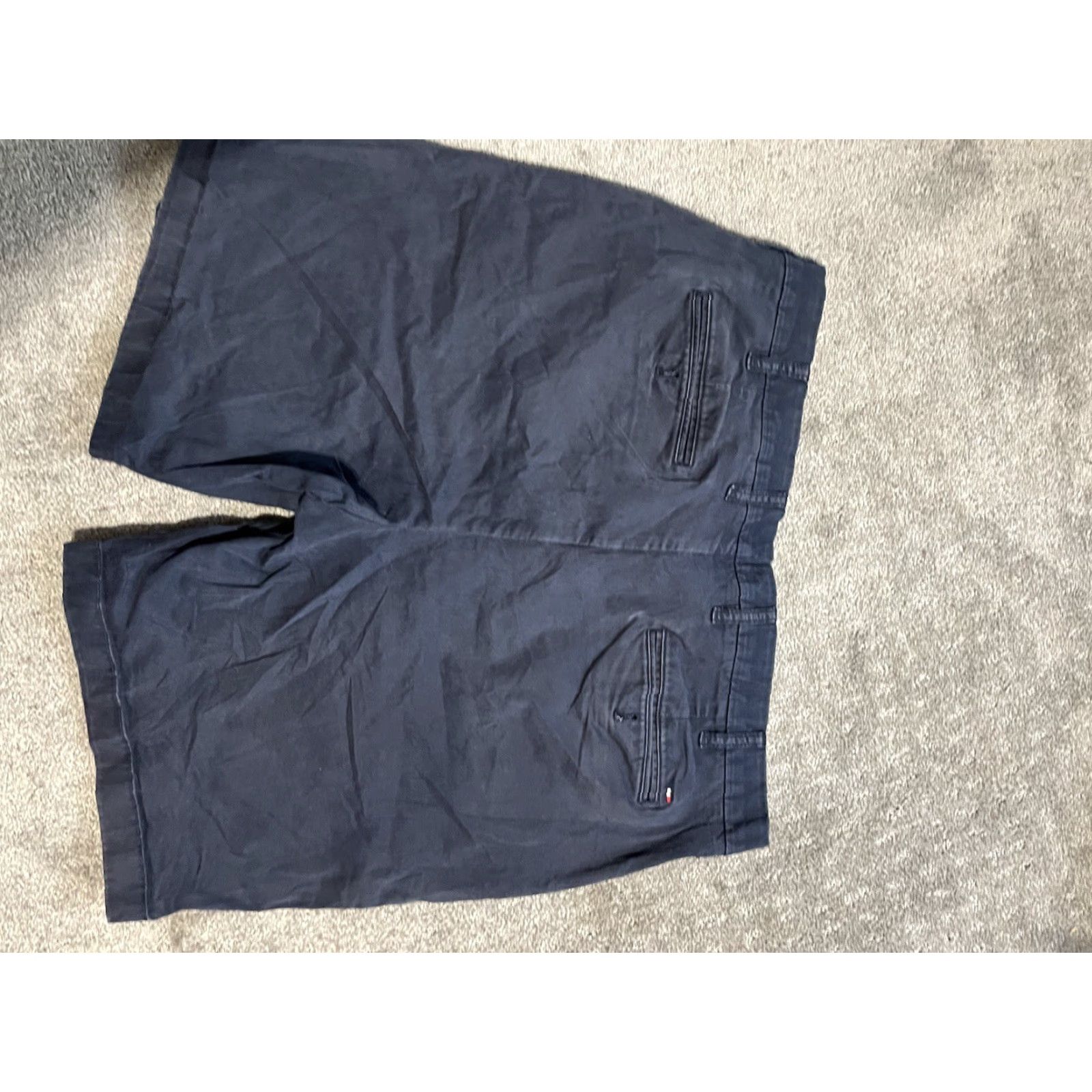 Tommy Hilfiger Tommy Hilfiger Shorts Mens 38 Blue Navy Flat Front Chino Cotton Short Size US 38 / EU 54 - 2 Thumbnail