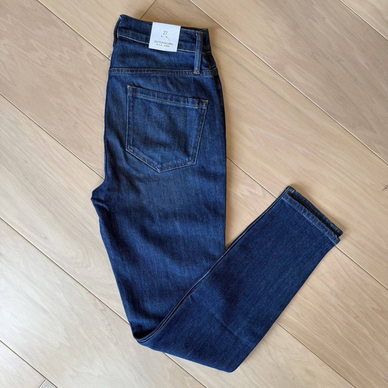 Outerknown Outerknown Strand High Rise Skinny Jeans Women's 26 Blue Size 26" / US 2 / IT 38 - 2 Thumbnail
