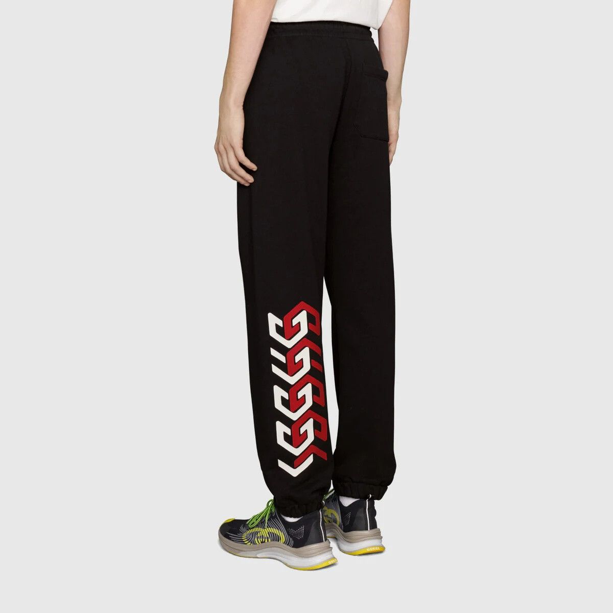 Gucci o1mt1gz0725 Jersey Jogging Pant With Gucci Mirror Print Size US 36 / EU 52 - 4 Thumbnail