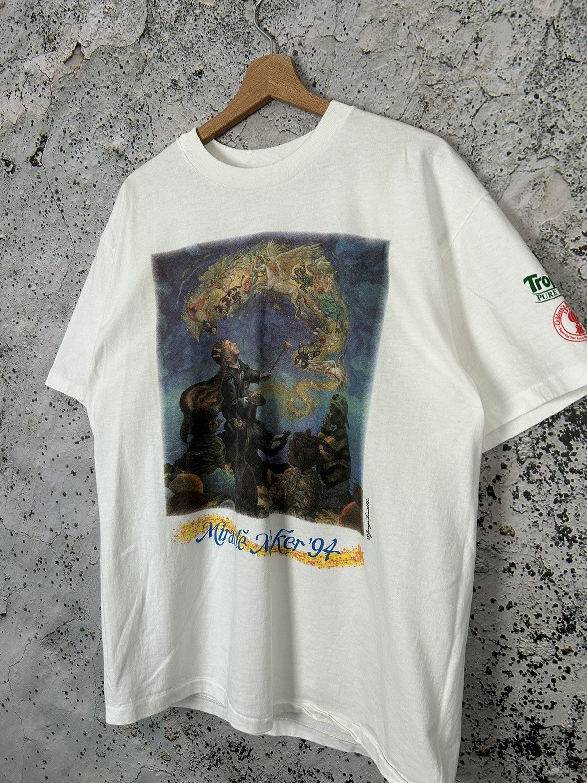 Band Tees × Vintage Vintage 90s Graphic Tee Miracle 1994 Wizard Artwork Size US L / EU 52-54 / 3 - 2 Thumbnail