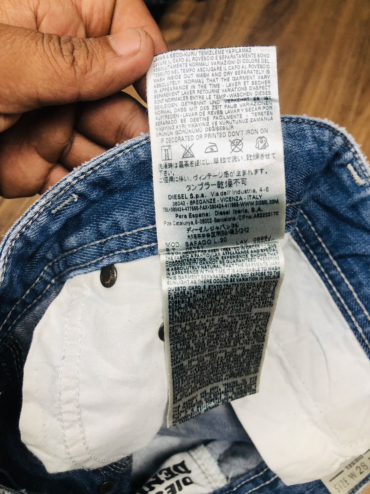 Diesel Diesel Industry Distress Jeans (33) Size US 28 / EU 44 - 16 Thumbnail
