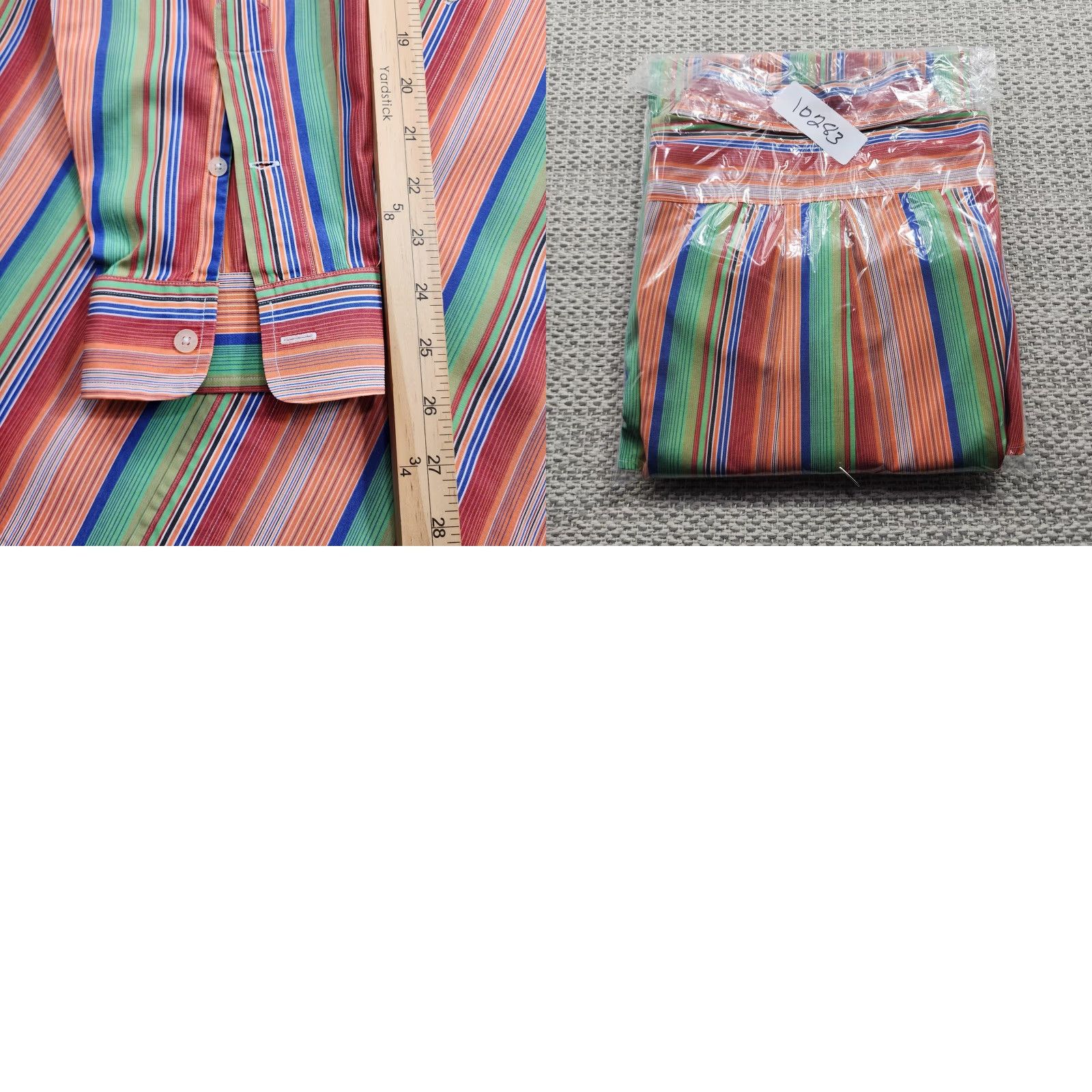 Ralph Lauren Ralph Lauren Golf Shirt Mens XL Multicolor Striped Button Down Cotton Custom Fit Size US XL / EU 56 / 4 - 9 Thumbnail