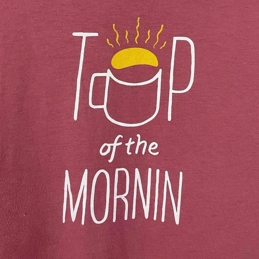 Next Level Apparel Next Level Apparel Pink Top of the Mornin Graphic Tee Size XL / US 12-14 / IT 48-50 - 2 Thumbnail