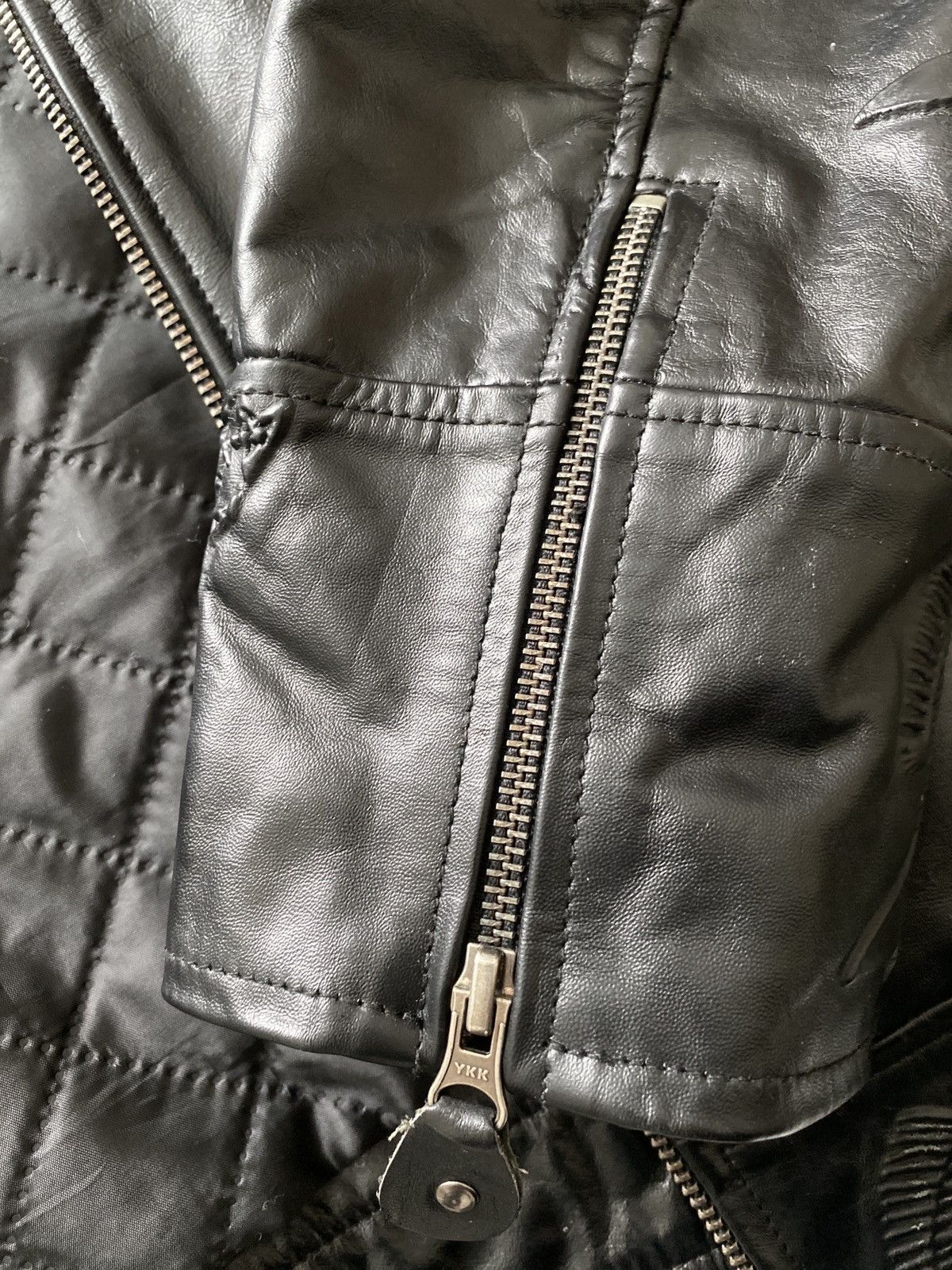 Other Fishing for Scale by Kobe Fisher - Logo Leather Jacket Size US L / EU 52-54 / 3 - 4 Thumbnail