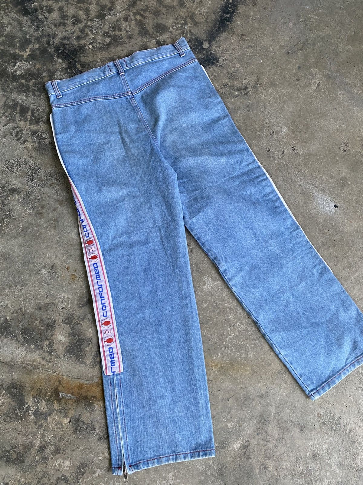 Japanese Brand M.Y.OB NYC Rappers style Jeans with Zipper Leg Size US 34 / EU 50 - 16 Thumbnail