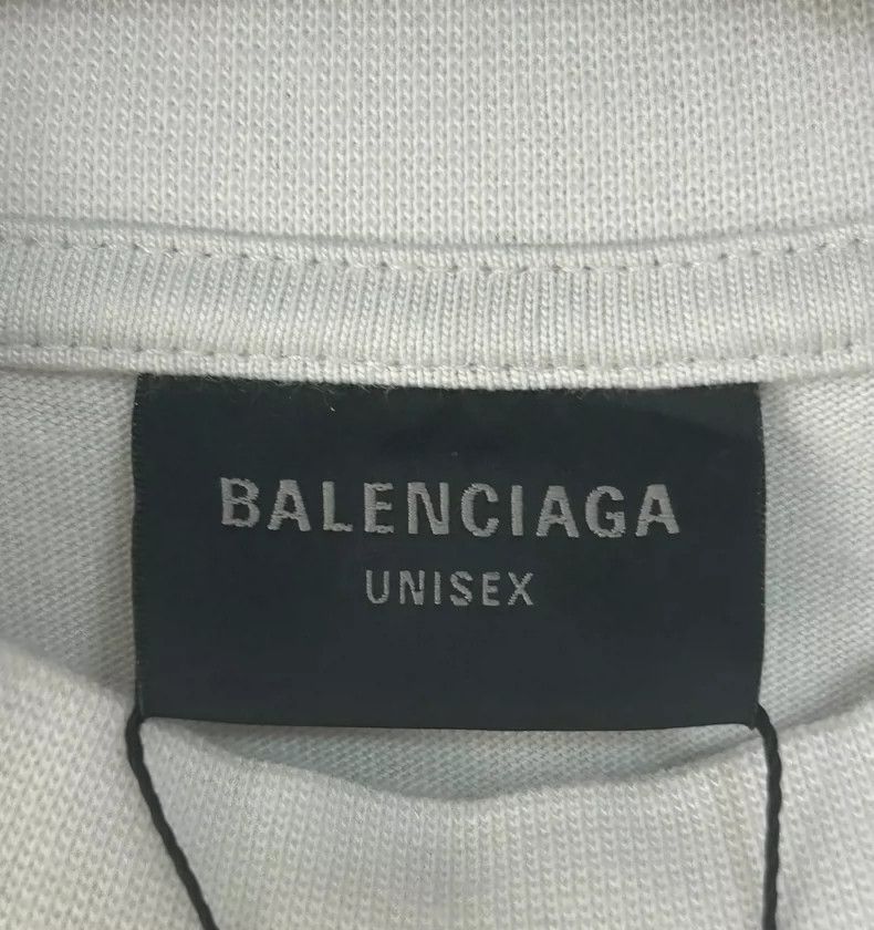 Balenciaga Balenciaga Blue ring letter Logo printed short sleeve T-sh Size US M / EU 48-50 / 2 - 4 Thumbnail