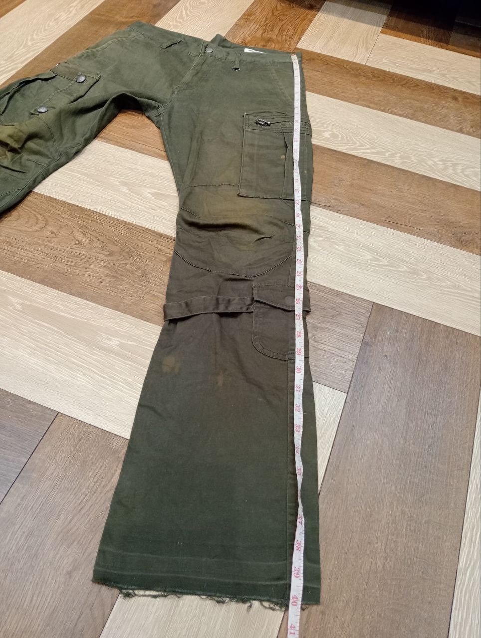 semanticdesign SEMANTICDESIGN JAPAN STRETCH MULTIPOCKET BANDAGE FLARED PANT Size US 31 - 16 Thumbnail