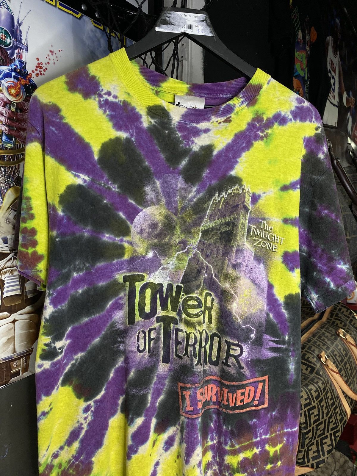 Vintage Vintage Tower of Terror Tiedye T-Shirt vtg Disney Tee Medium Size US M / EU 48-50 / 2 - 1 Thumbnail