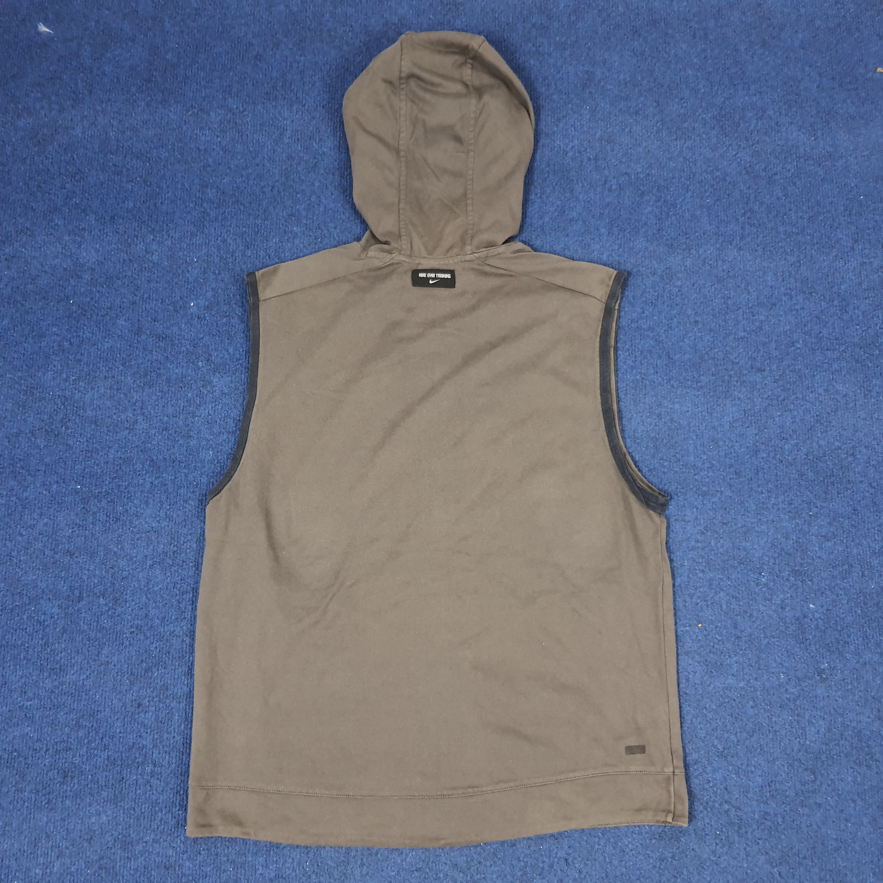 Nike × Vintage Vintage Nike Gym Training Sleeveless Hoodie Zipper Size US M / EU 48-50 / 2 - 3 Thumbnail