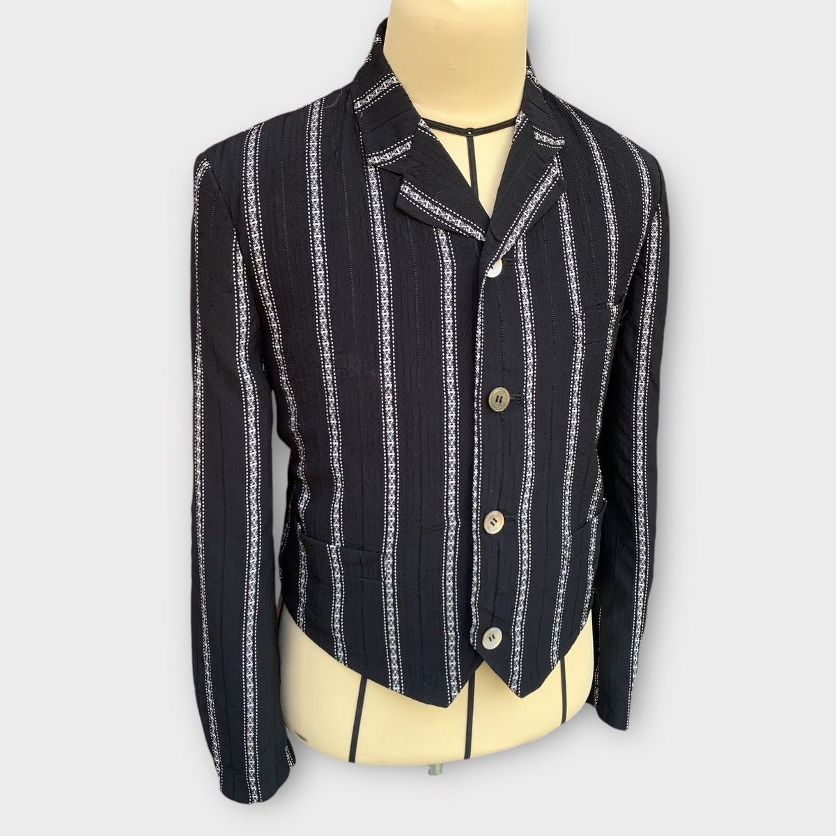 Comme des Garcons AD1989 Tricot Comme Des Garcons Cropped Cardigan Jacket Size M / US 6-8 / IT 42-44 - 4 Thumbnail
